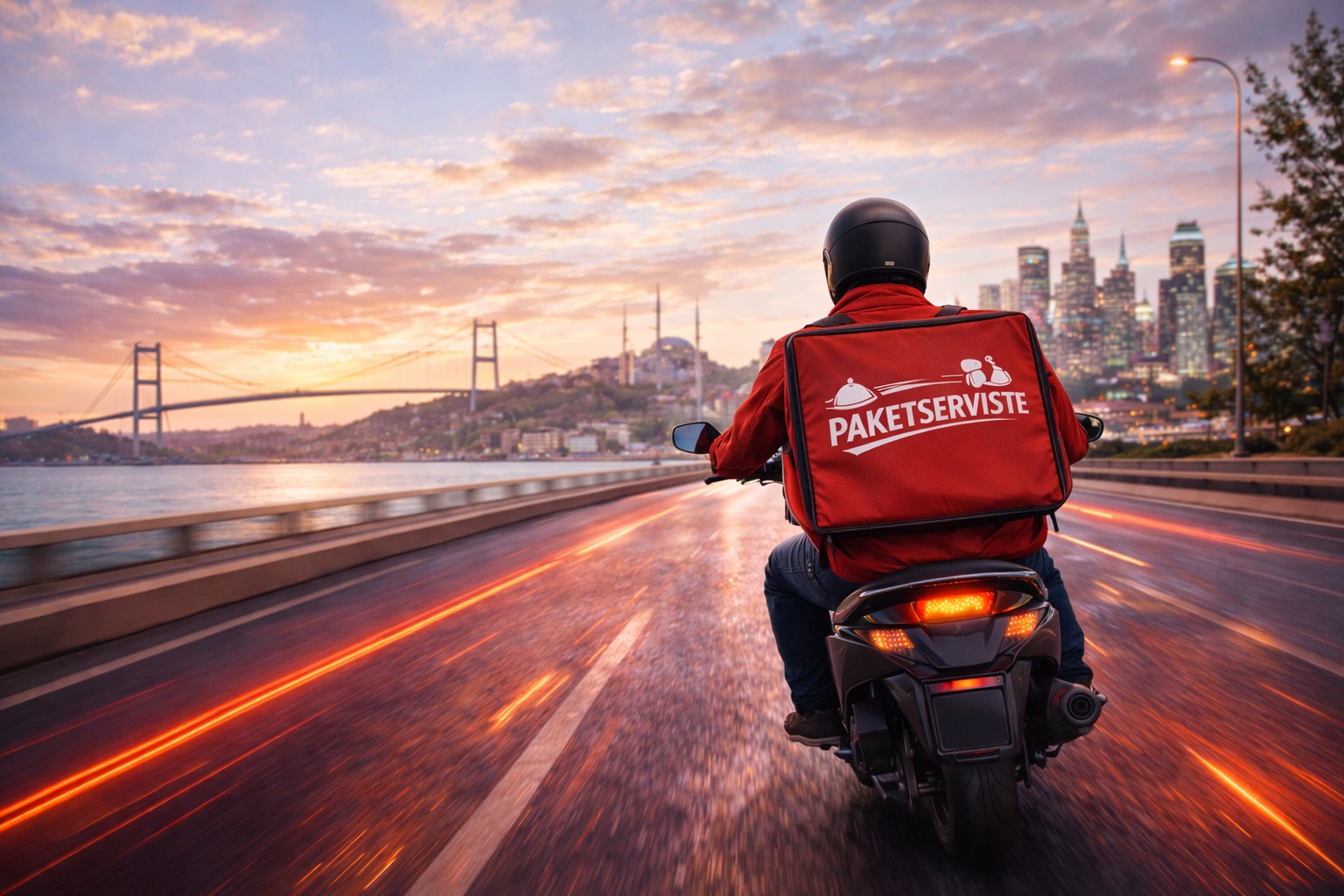 Kurye ve paket teslimat operasyonu