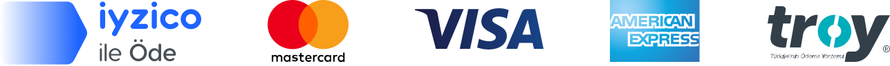 Visa, Mastercard, American Express ve diğer ödeme yöntemleri